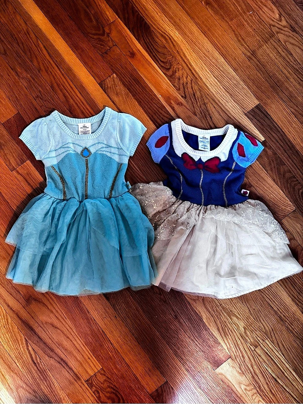 Disney Princess Snow White & Jasmine Sweater Dress Girls' Blue & White